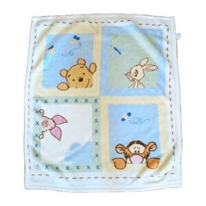 Disney Baby Blanket Winnie The Pooh Tigger Piglet Rabbit Plush Fleece